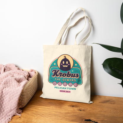 Krobus The Sewers Merchant Cotton Canvas Tote Bag