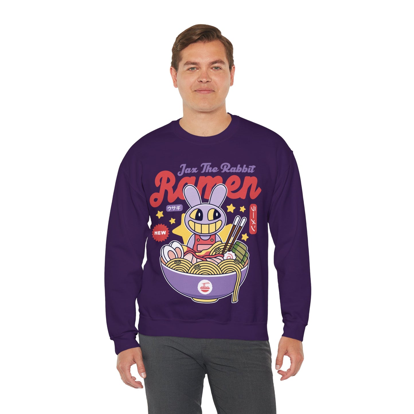 Jax Purple Rabbit Ramen Unisex Crewneck Sweatshirt