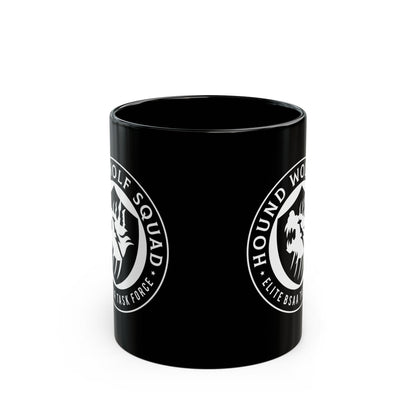 Hound Wolf Squad Crest Black Mug