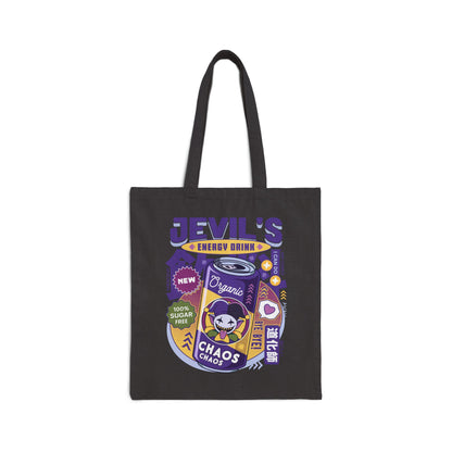 Jevil Energy Drink Cotton Canvas Tote Bag