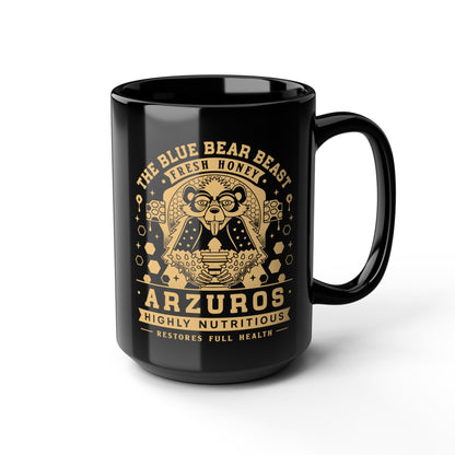 Arzuros Honey Vintage Crest Black Mug