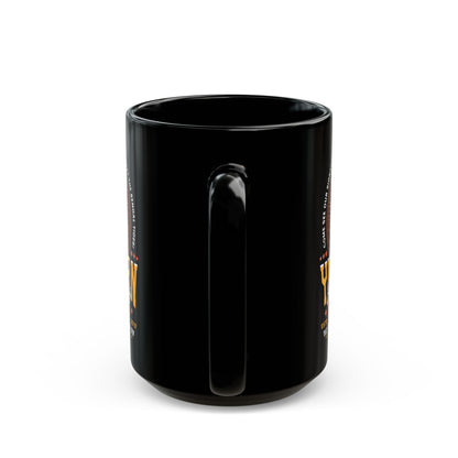 Yucatan Casino Snowflake Grunge Black Mug