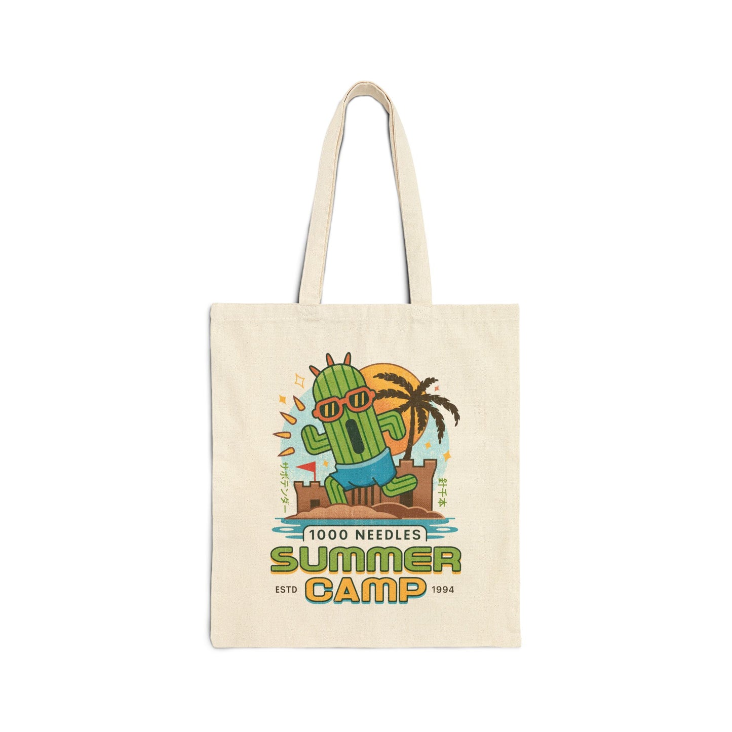 Cactuar Summer Camp Vintage Tote Bag