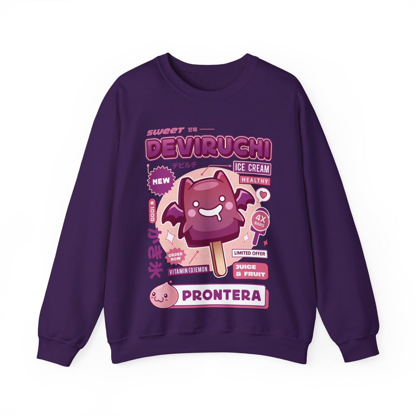 Deviruchi Ice Cream Unisex Crewneck Sweatshirt