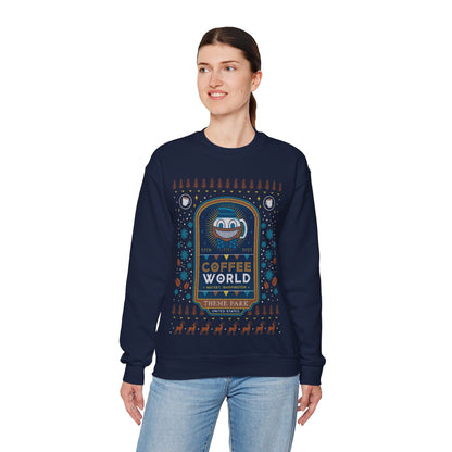 Watery Coffee World Ugly Sweater Unisex Crewneck Sweatshirt
