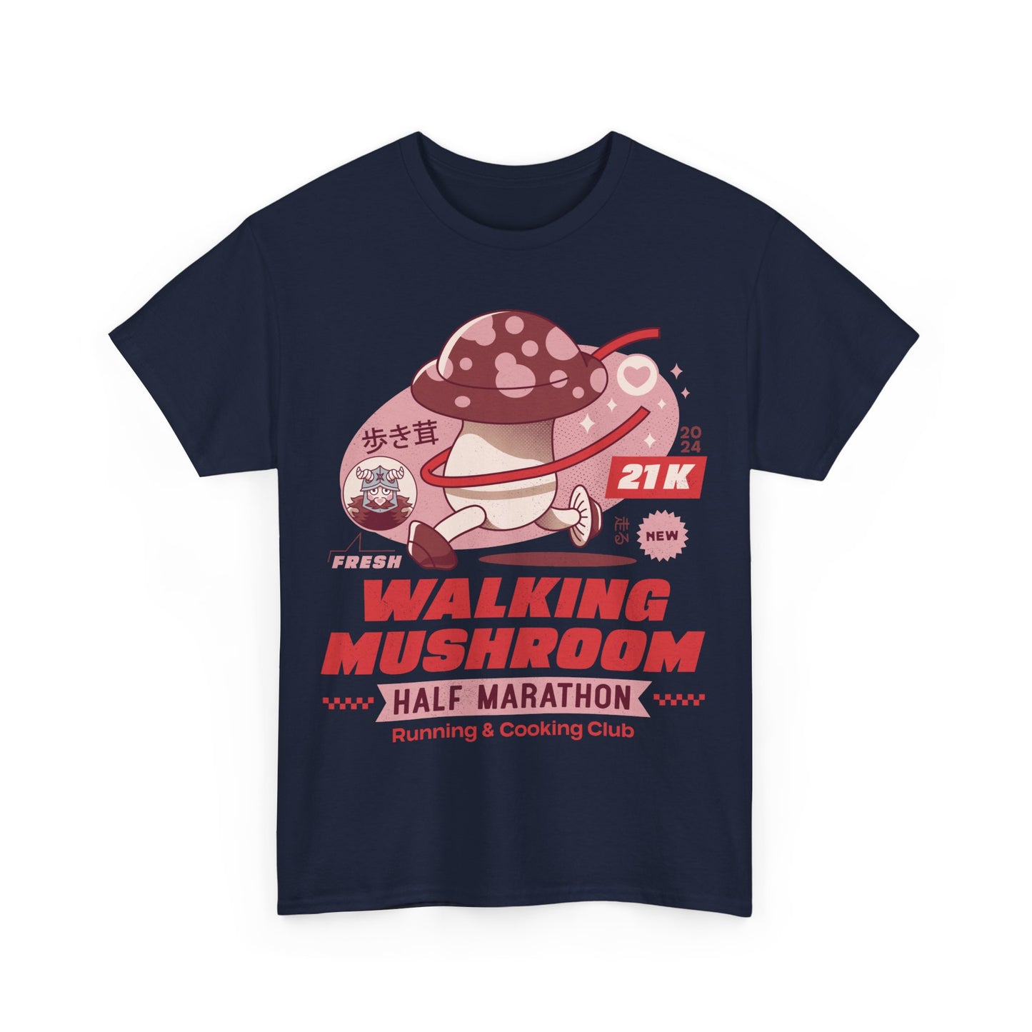 Walking Mushroom Marathon Unisex T-Shirt