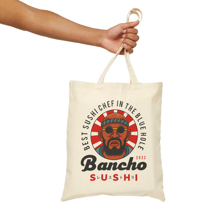 Bancho Sushi Emblem Cotton Canvas Tote Bag