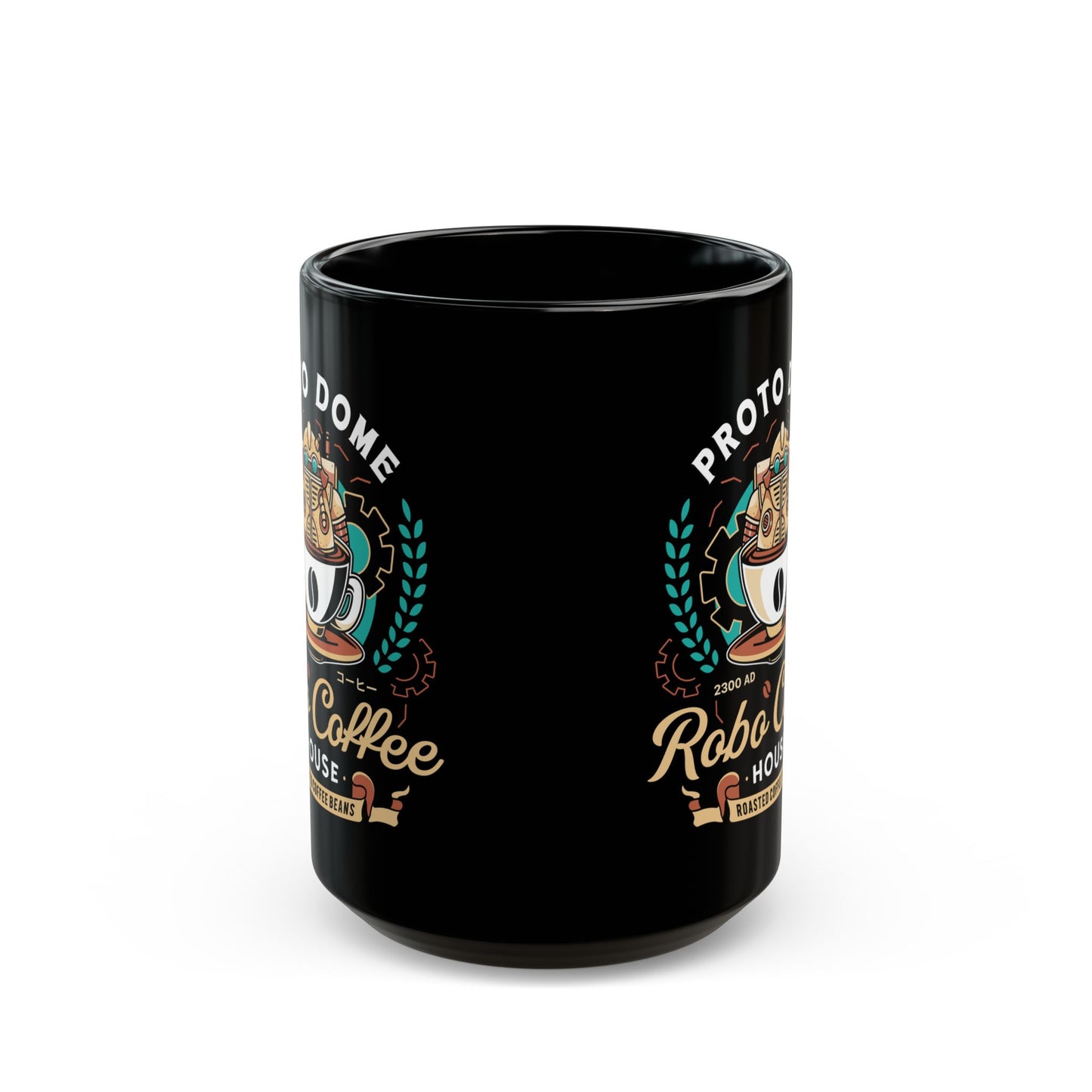 Proto Dome Robo Coffee Crest Black Mug