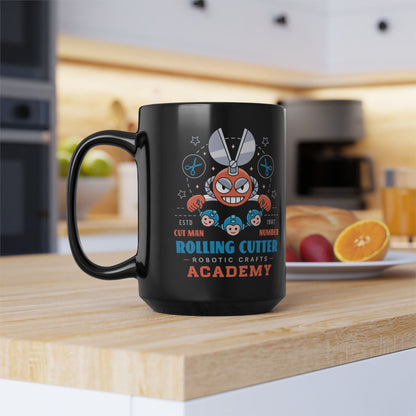 Rolling Cutter Academy Black Mug