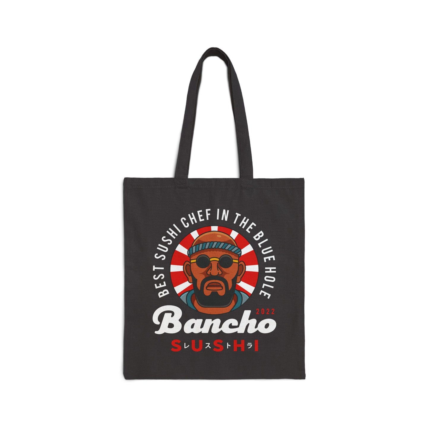 Bancho Sushi Emblem Cotton Canvas Tote Bag
