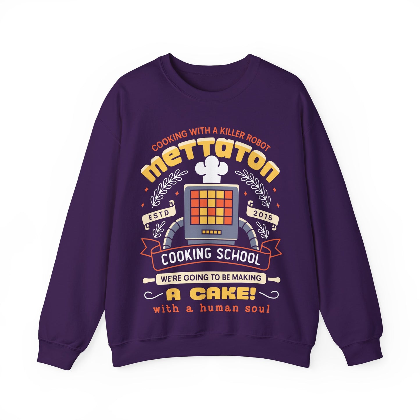 Mettaton Cooking School Crest Unisex Crewneck Sweatshirt