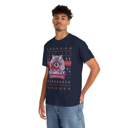 Rambley Raccoon Ugly Sweater Unisex T-Shirt