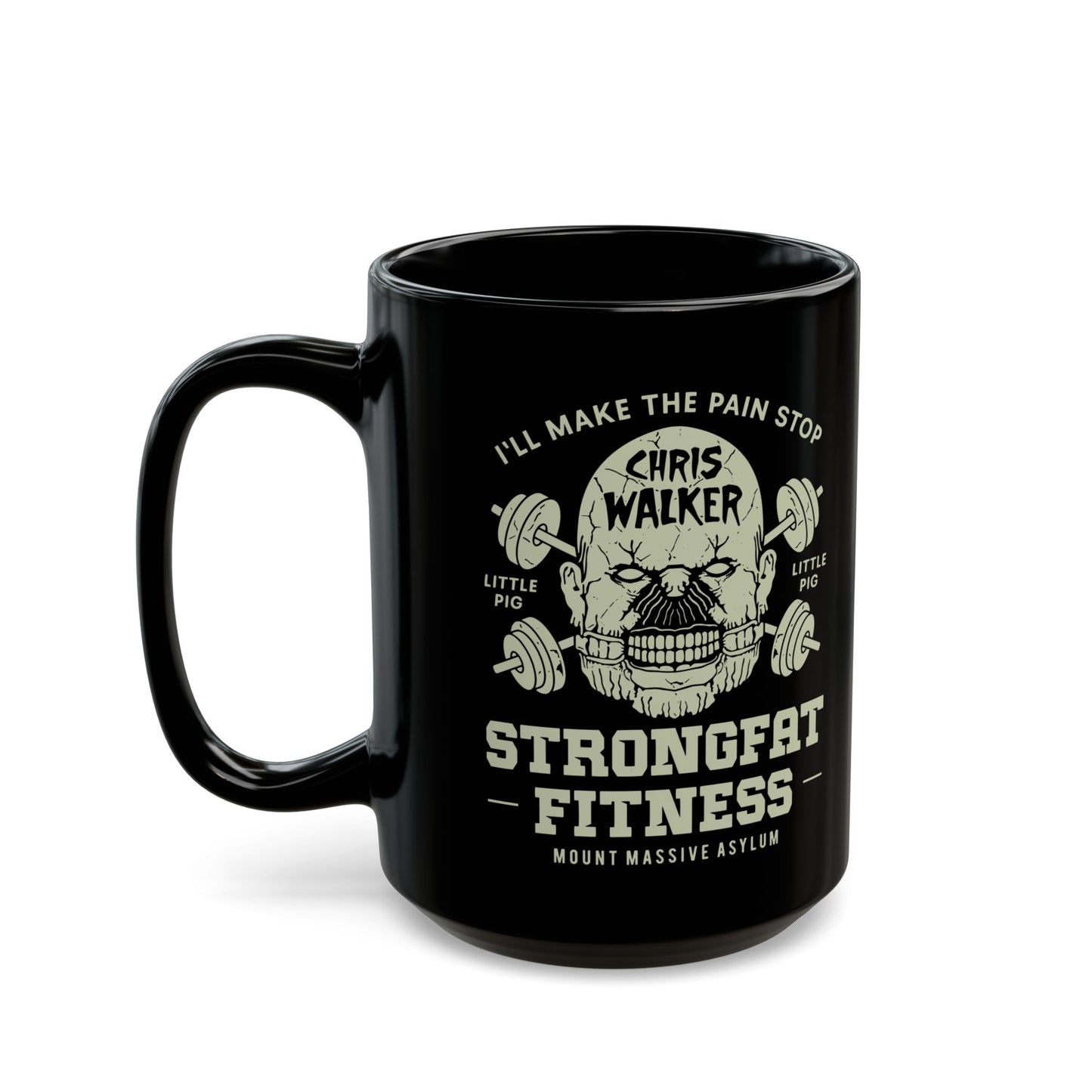 Mount Massive Asylum Fitness Black Mug