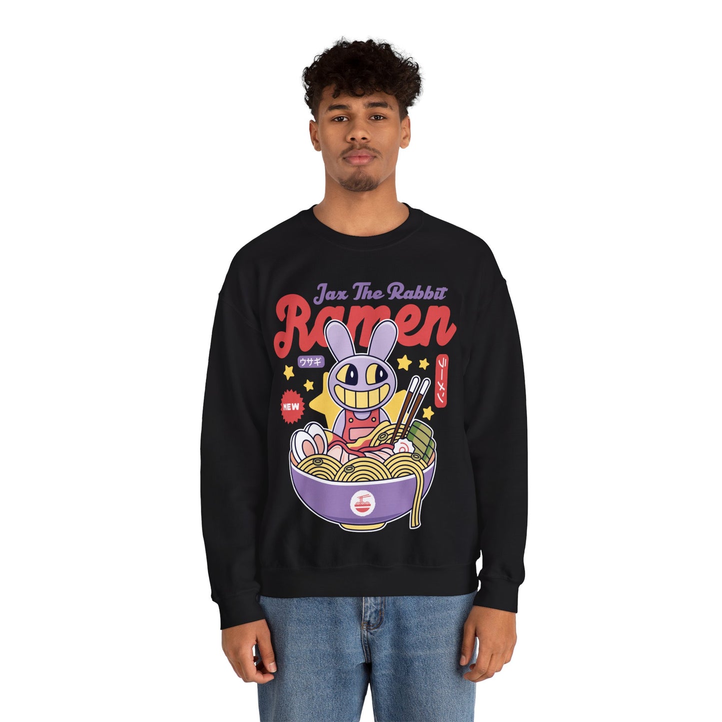 Jax Purple Rabbit Ramen Unisex Crewneck Sweatshirt
