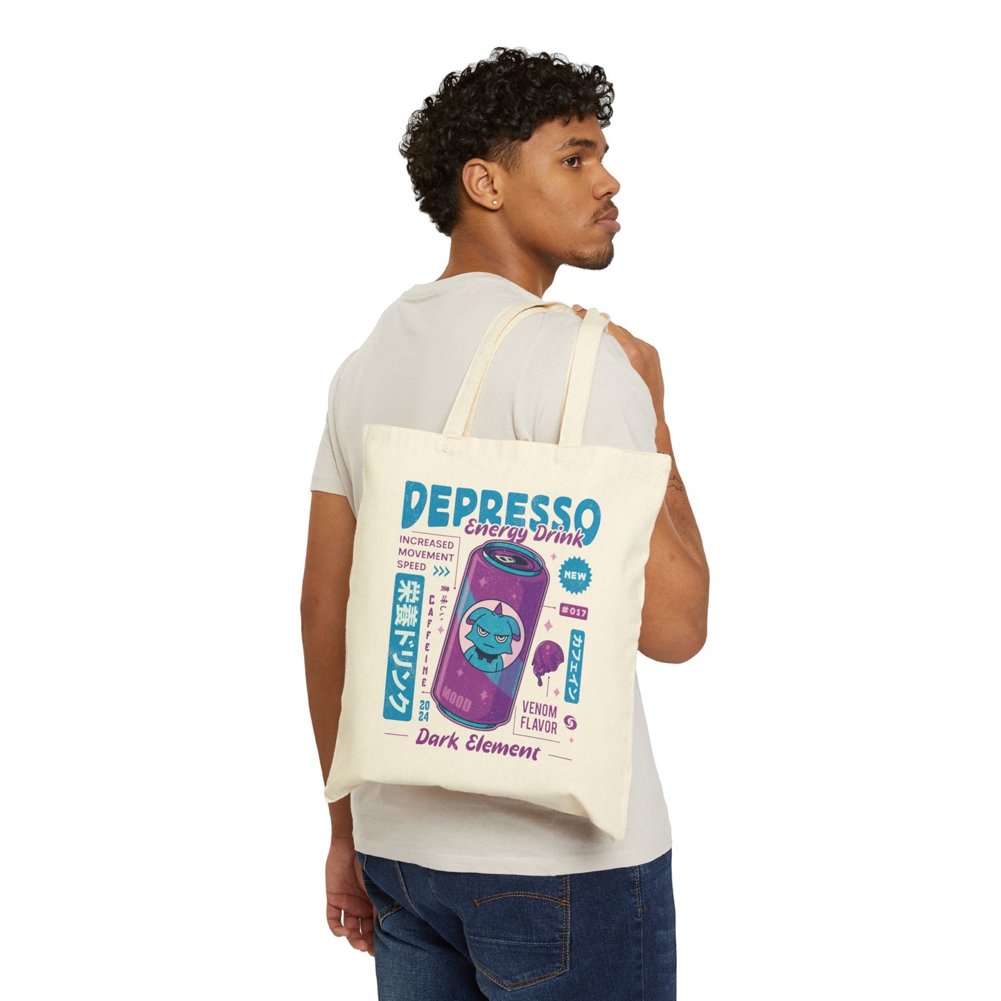 Depresso Energy Drink Canvas Tote Bag