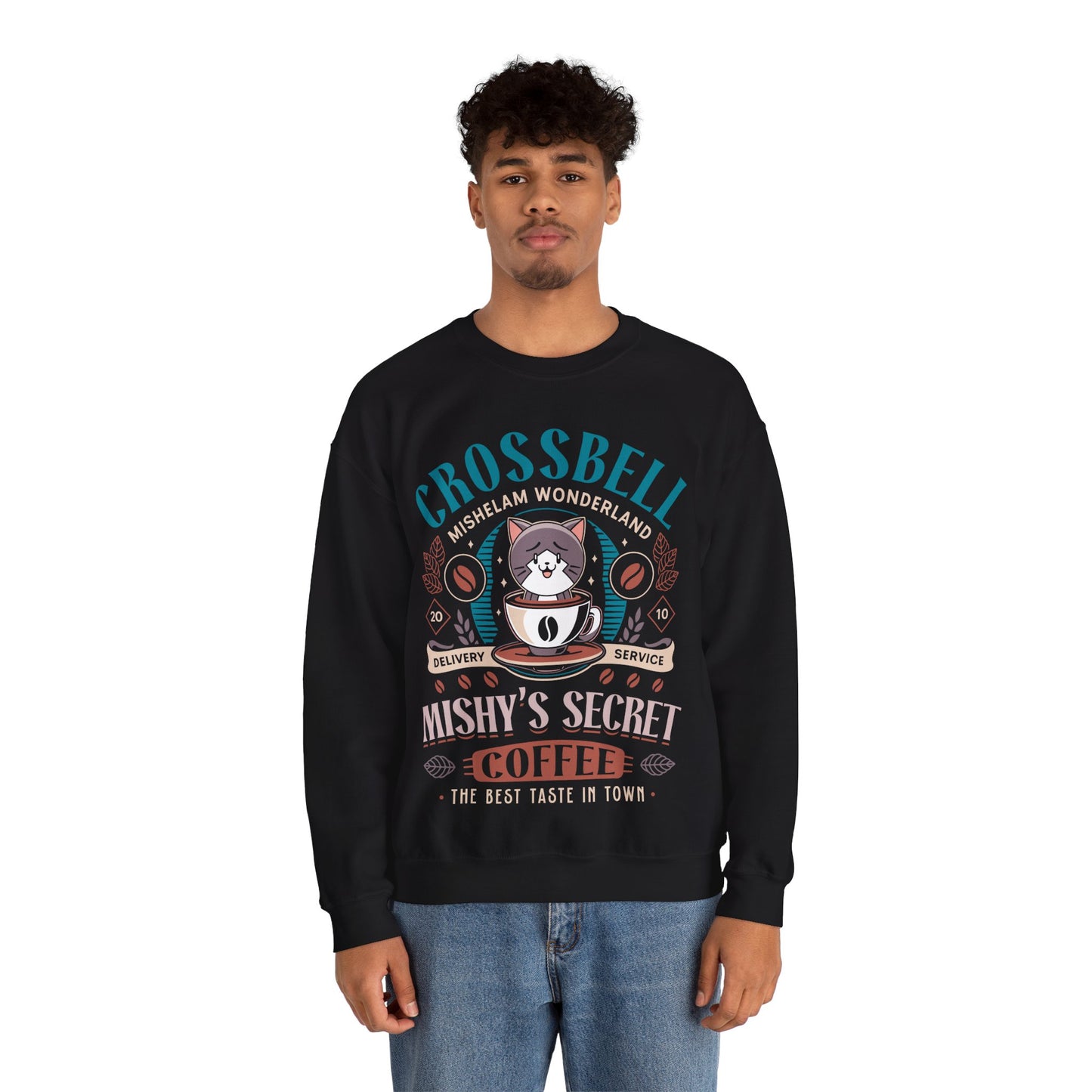 Mishelam Wonderland CoffeeUnisex Crewneck Sweatshirt