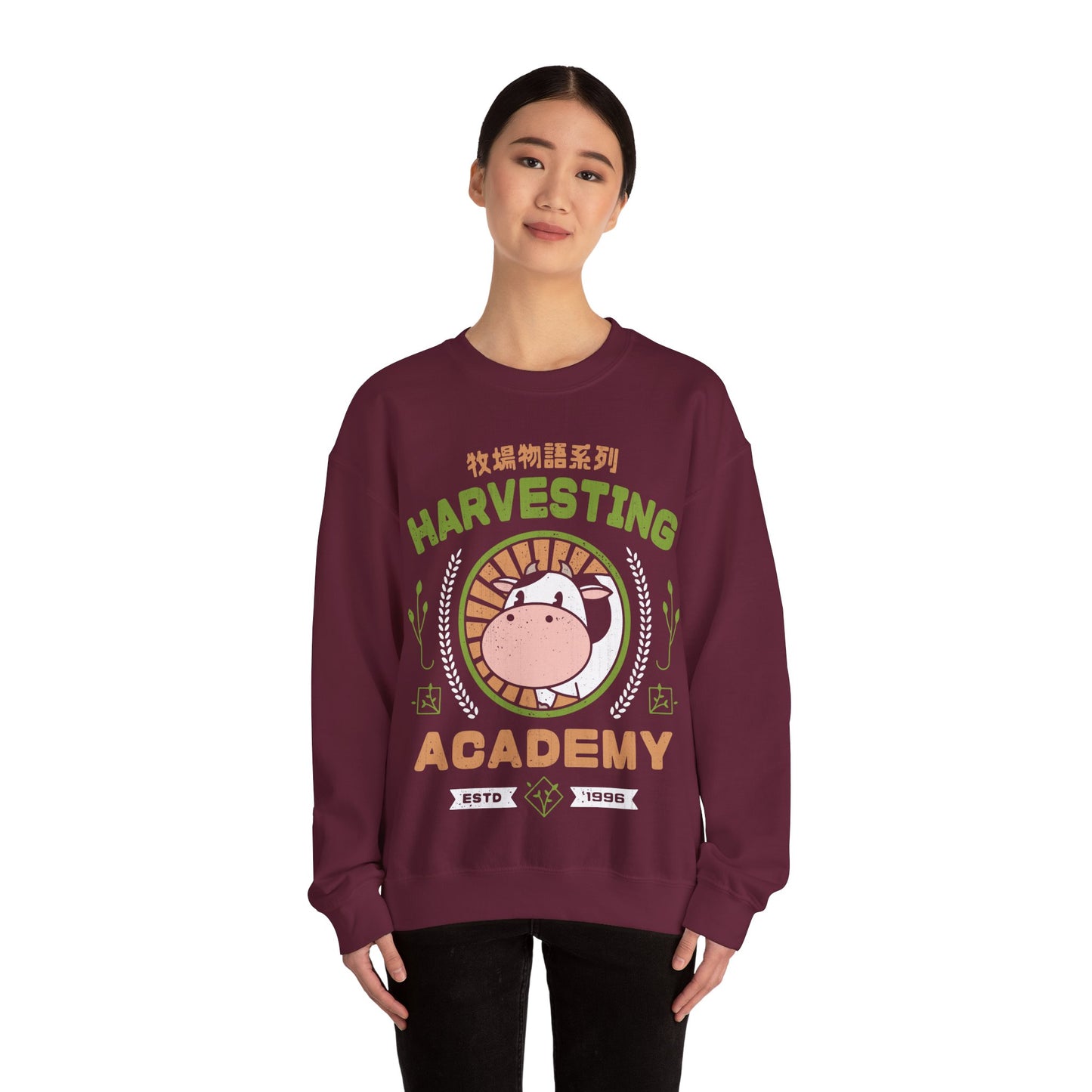 Kawaii Harvesting Academy Unisex Crewneck Sweatshirt