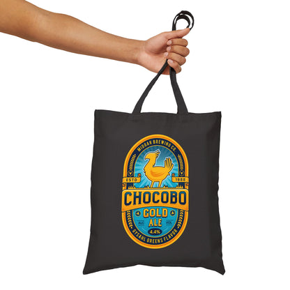 Chocobo Gold Beer Emblem Canvas Tote Bag