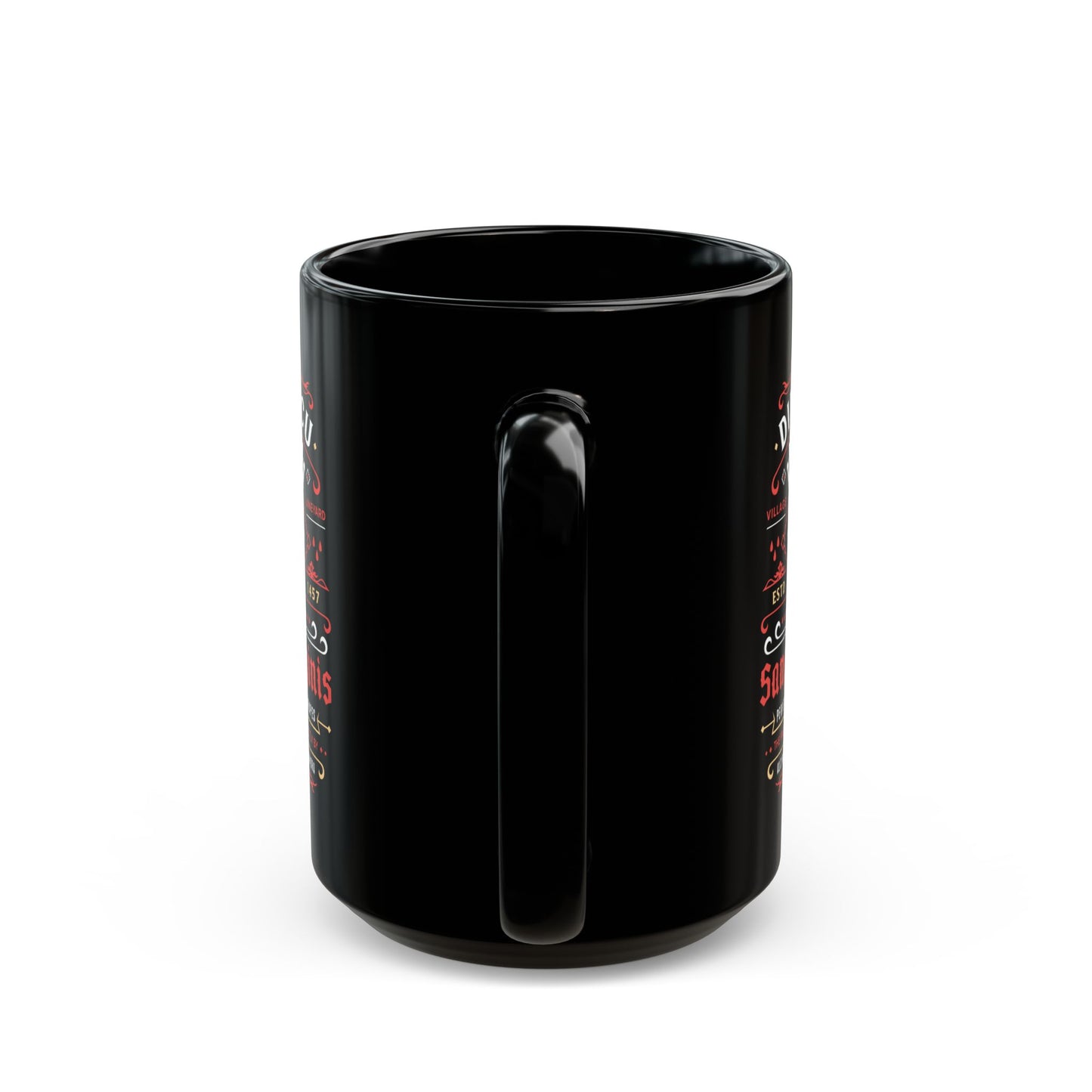 Castle Dimitrescu Vineyard Crest Black Mug