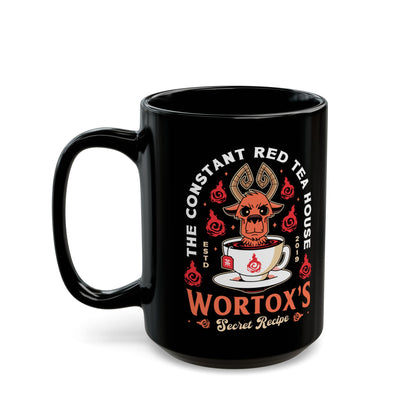 Wortox Red Tea Emblem Black Mug