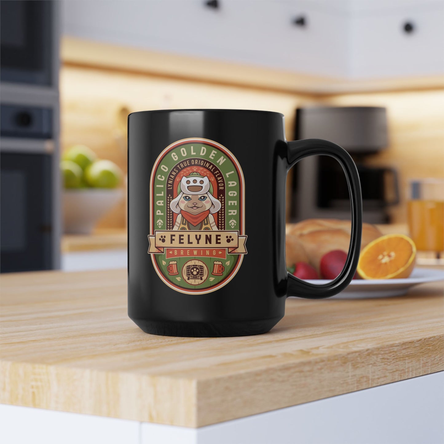 Palico Golden Lager Black Mug