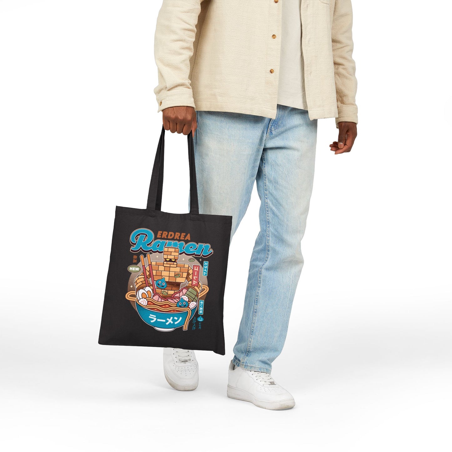 Erdrea Monsters Ramen Vintage Tote Bag