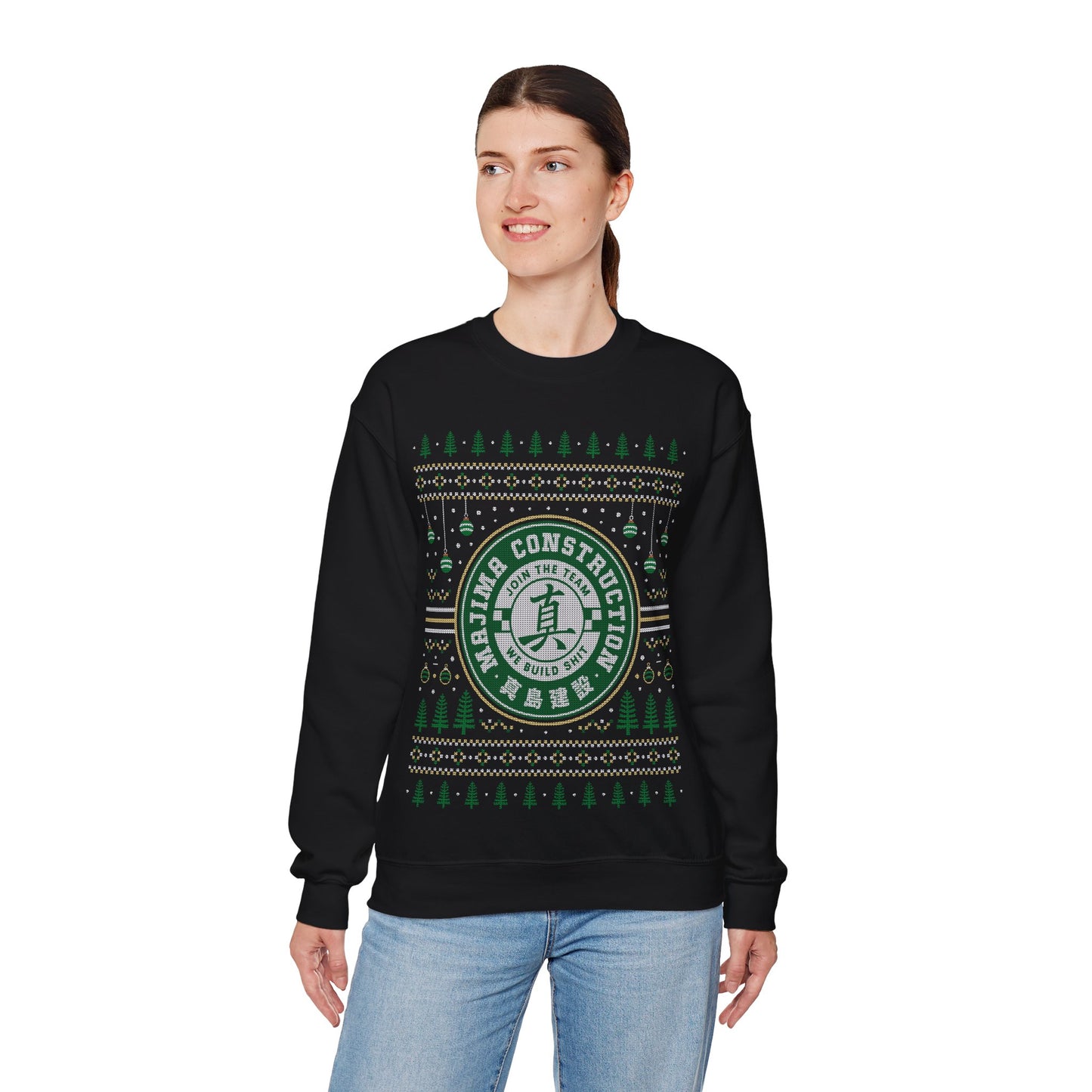 Majima Construction Ugly Sweater Crewneck Sweatshirt