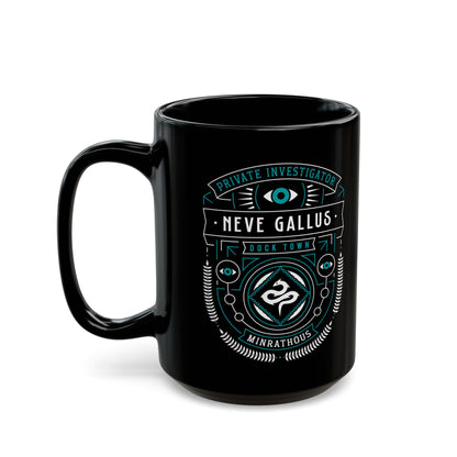 Minrathous Private Investigator Crest Black Mug