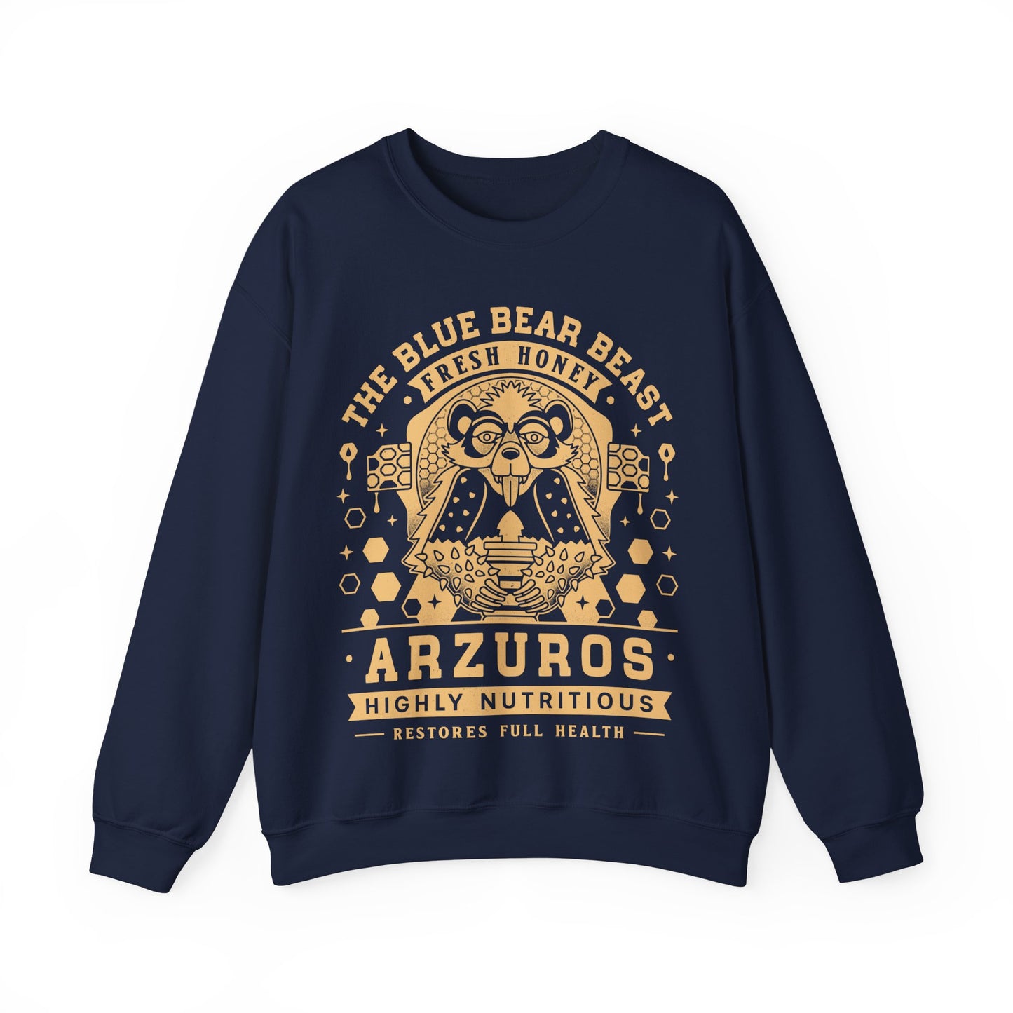 Arzuros Honey Vintage Crest Crewneck Sweatshirt