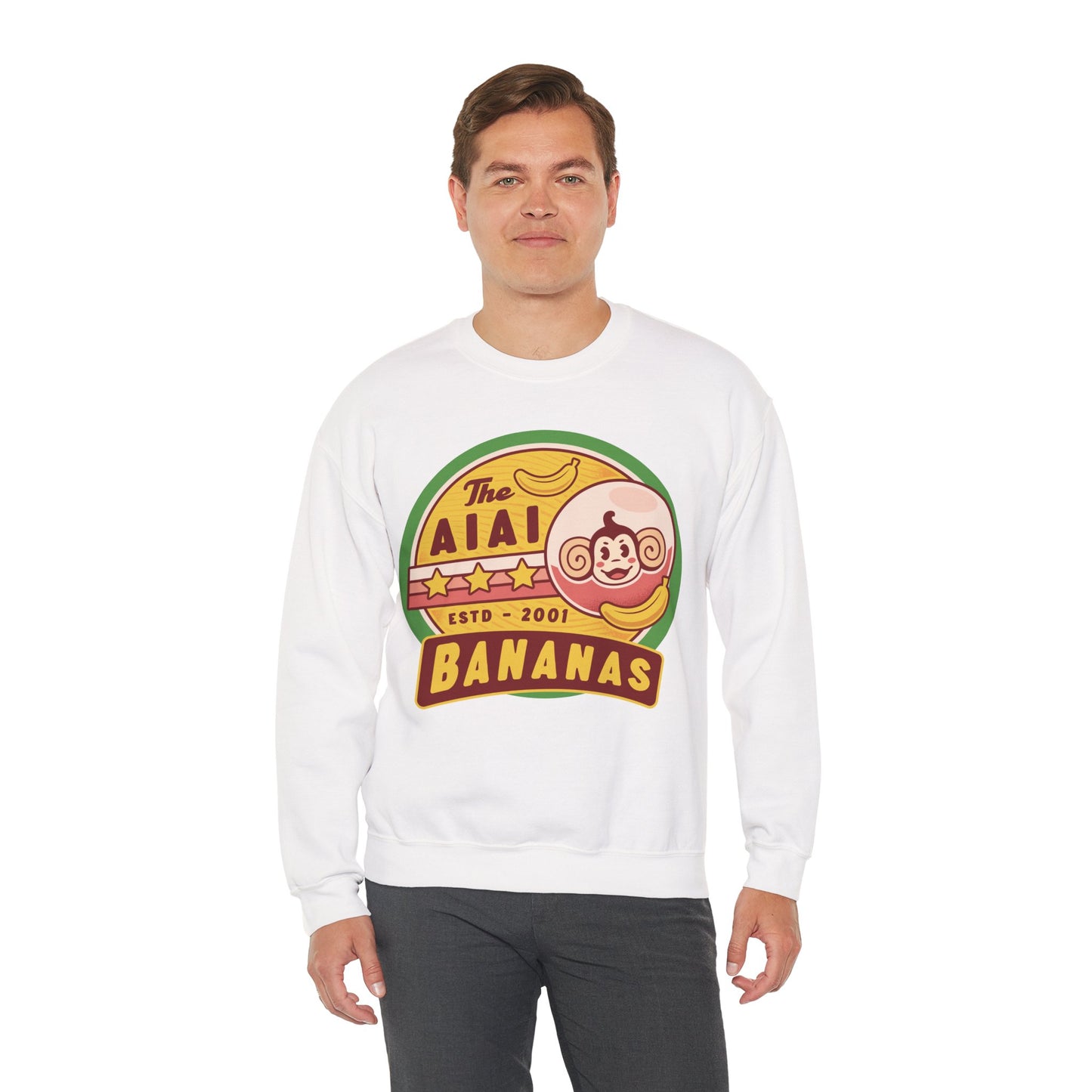 Aiai Bananas Emblem Unisex Crewneck Sweatshirt