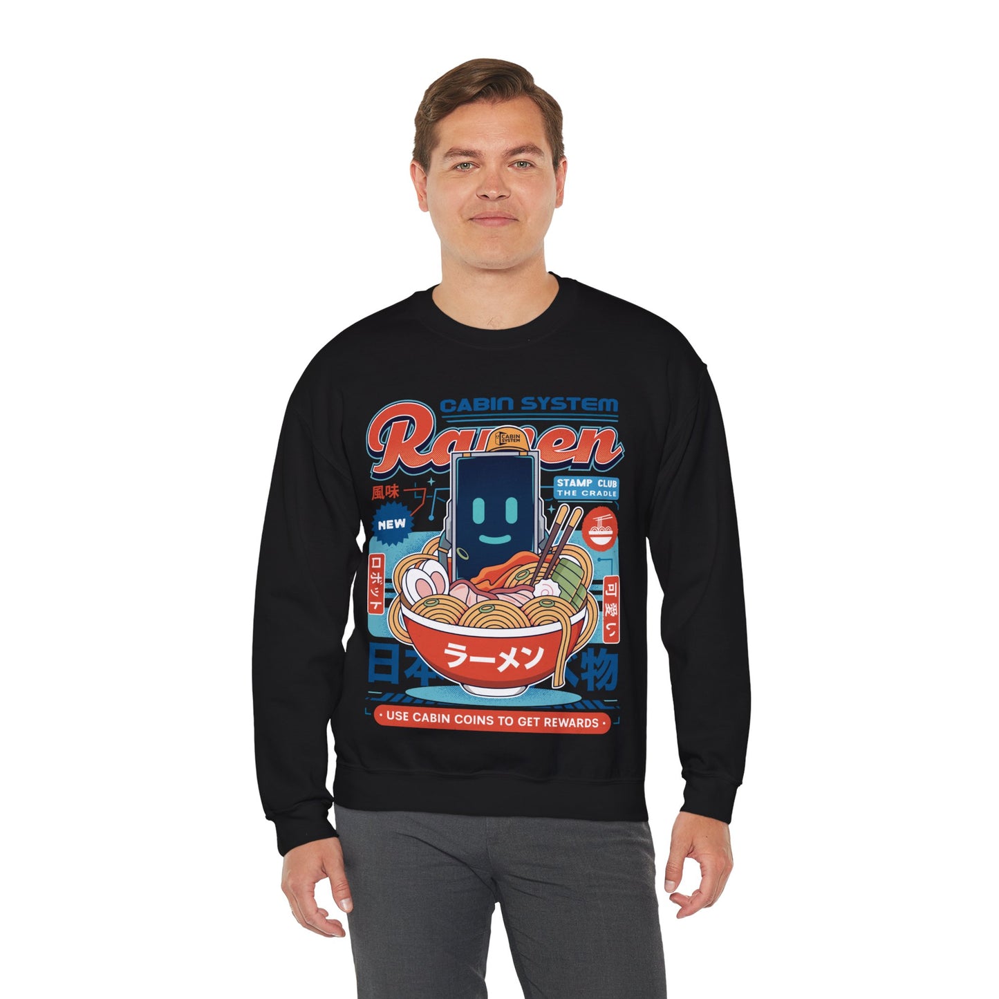 Cabin Coins Ramen Vintage Crewneck Sweatshirt