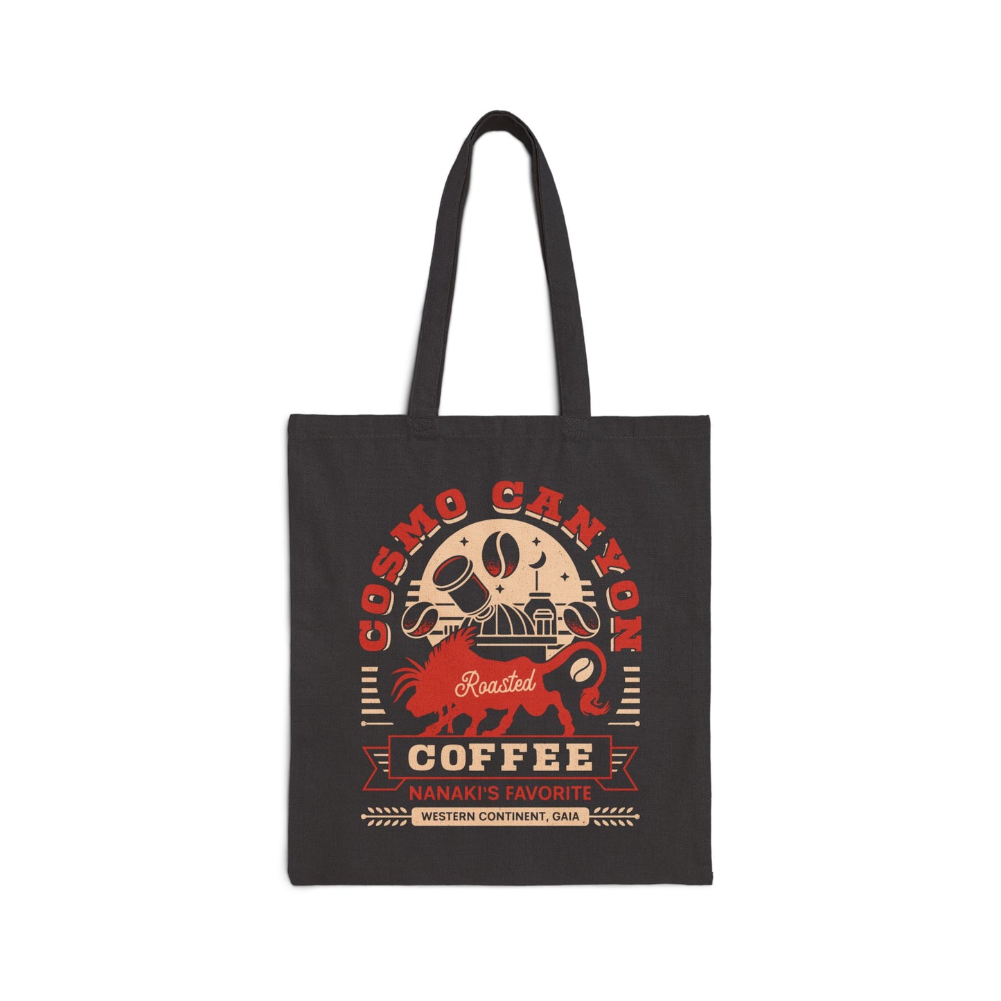 Cosmo Canyon Coffee Grunge Cotton Canvas Tote Bag