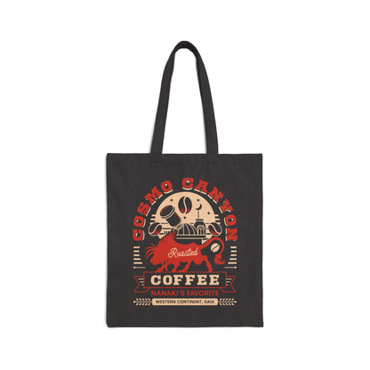 Cosmo Canyon Coffee Grunge Cotton Canvas Tote Bag