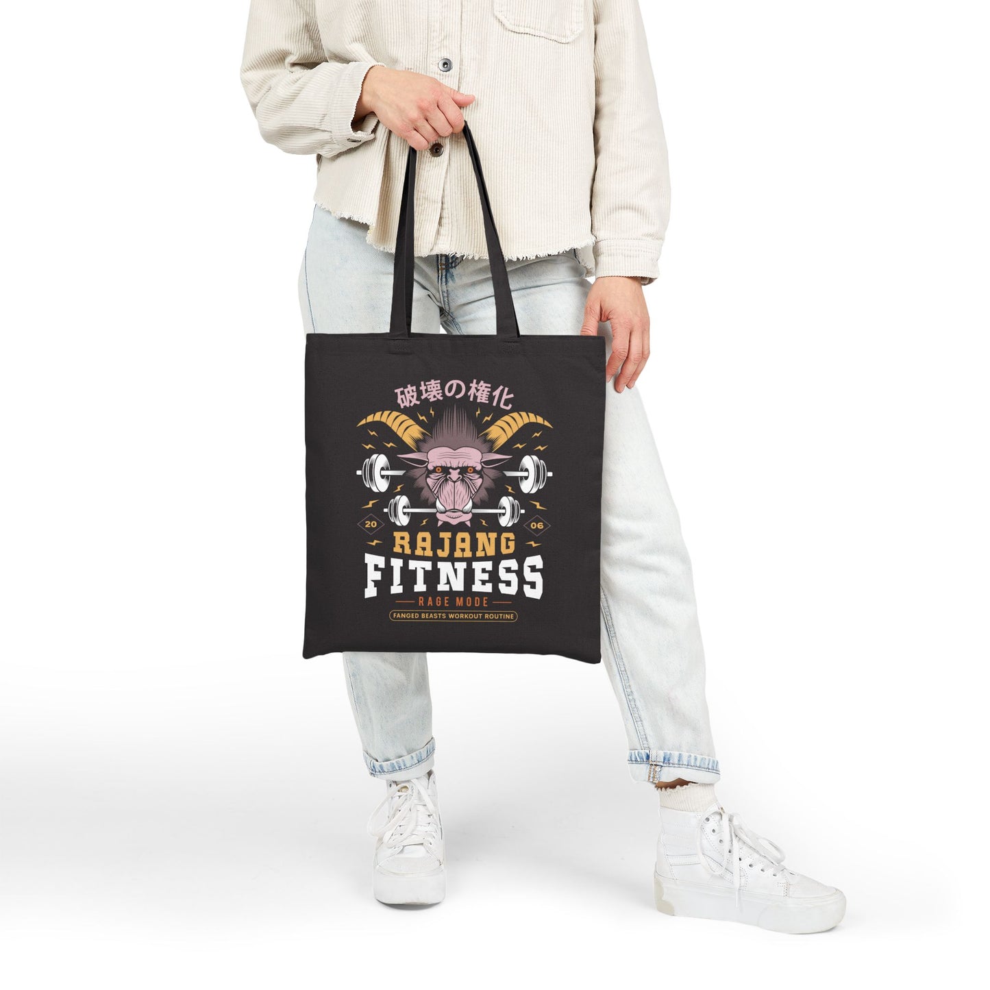 Rajang Fitness Cotton Canvas Tote Bag