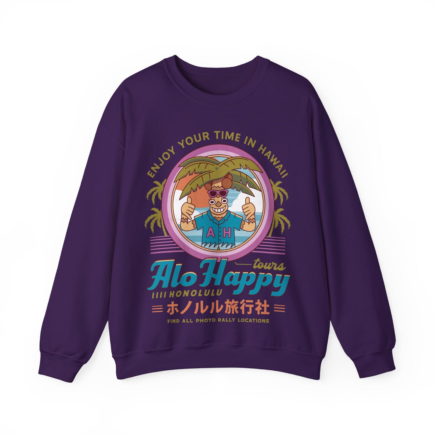 Alo Happy Tours Vintage Unisex Crewneck Sweatshirt