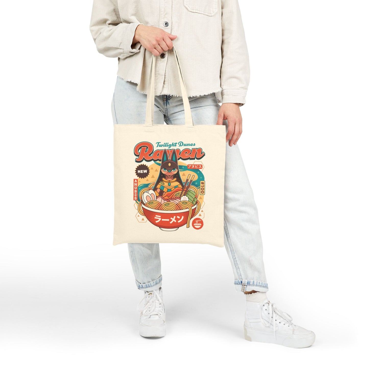 Twilight Dunes Ramen Vintage Tote Bag