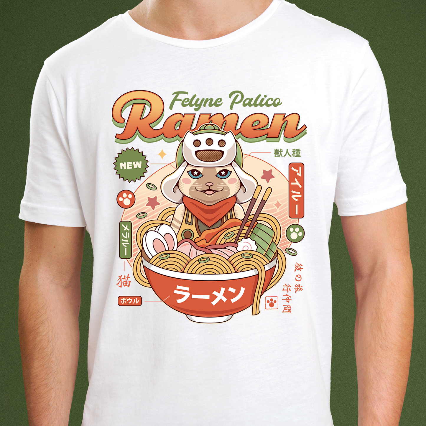 Felyne Palico Ramen Unisex T-Shirt