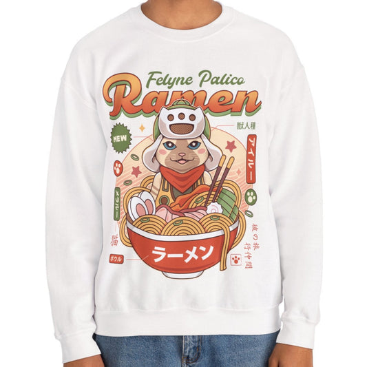 Felyne Palico Ramen Unisex Crewneck Sweatshirt