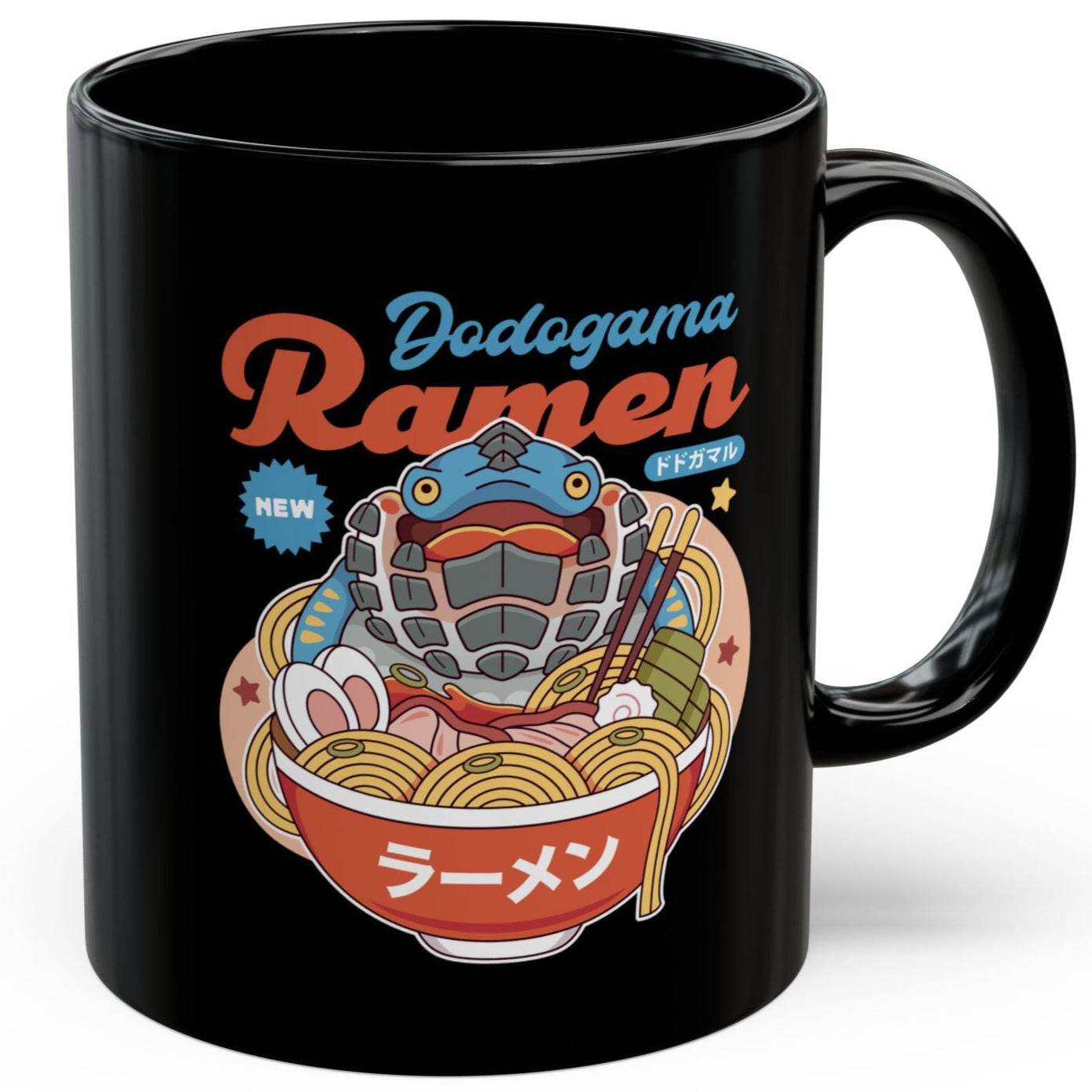 Dodogama Ramen Black Mug