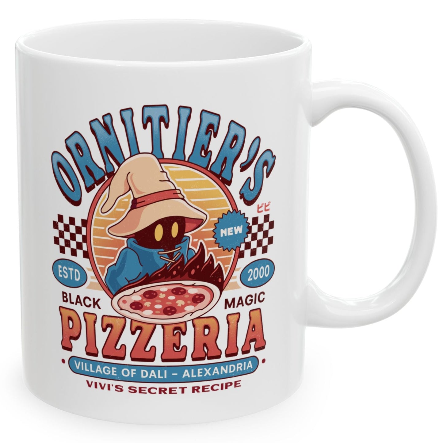 Ornitier Pizzeria Vintage Ceramic Mug
