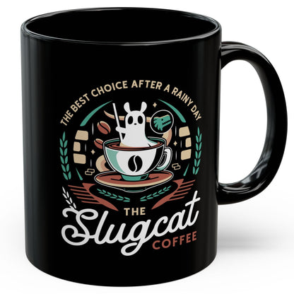 Slugcat Coffee Emblem Black Mug