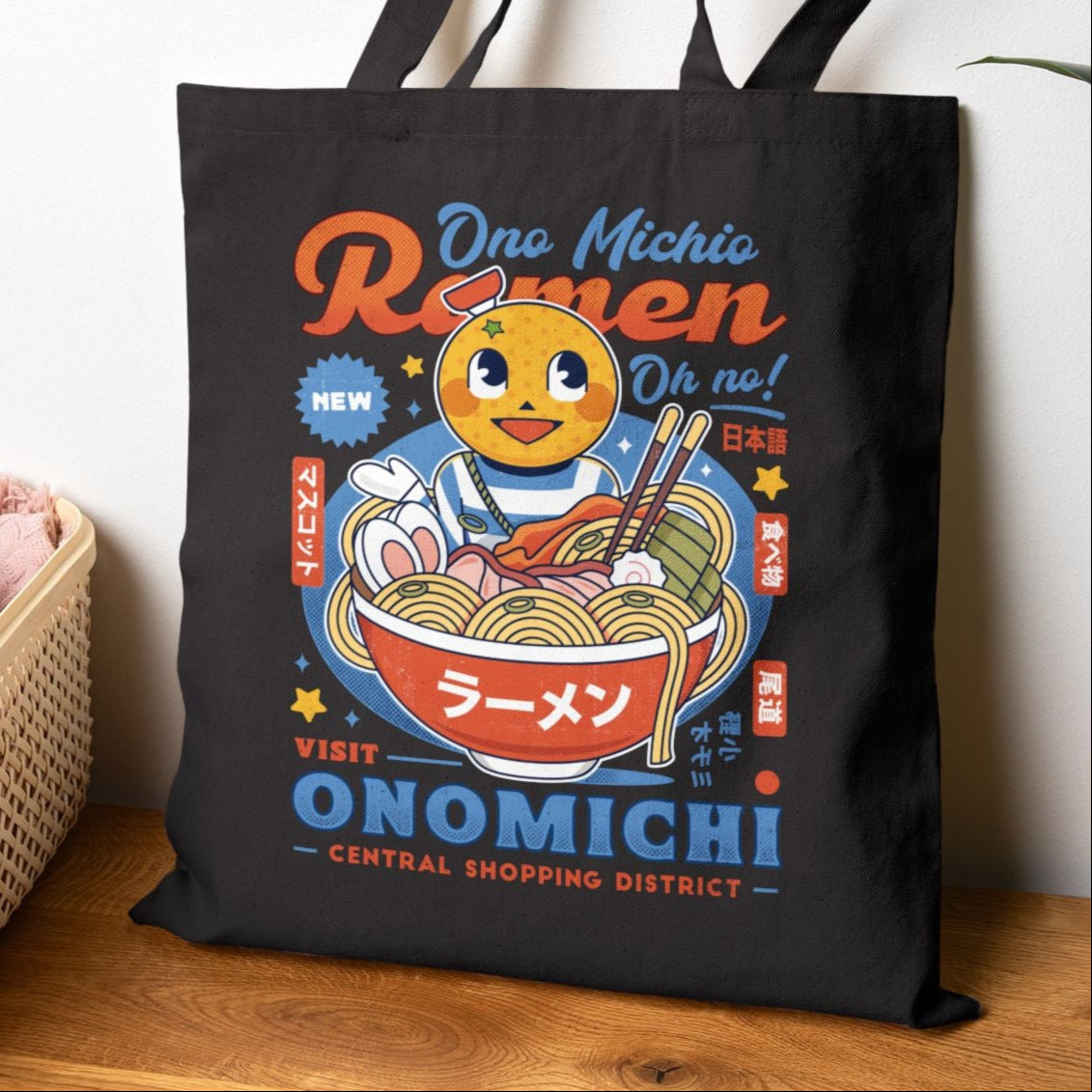 Ono Michio Ramen Cotton Canvas Tote Bag
