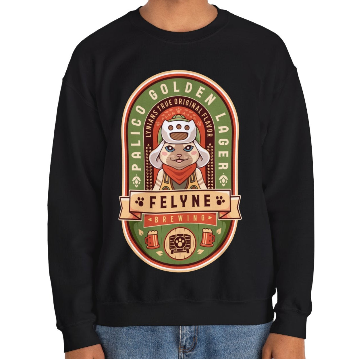 Palico Golden Lager Unisex Crewneck Sweatshirt