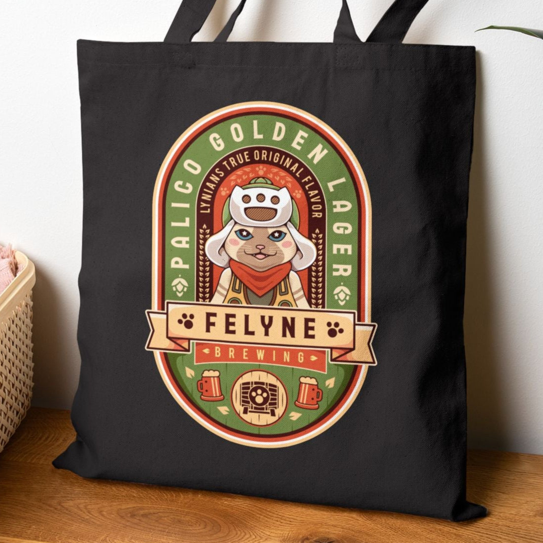 Palico Golden Lager Cotton Canvas Tote Bag