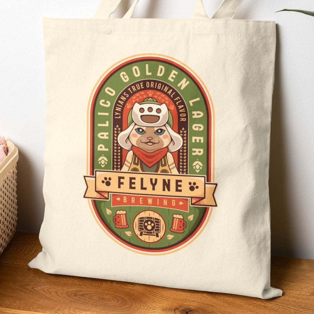 Palico Golden Lager Cotton Canvas Tote Bag
