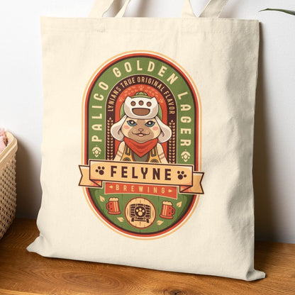 Palico Golden Lager Cotton Canvas Tote Bag