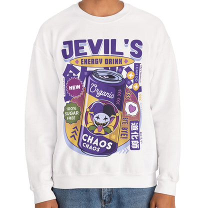 Jevil Energy Drink Unisex Crewneck Sweatshirt