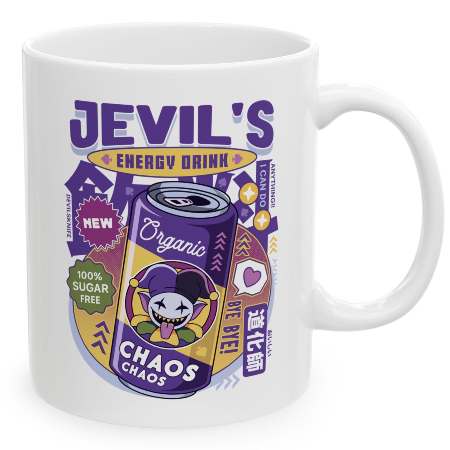 Jevil Energy Drink Ceramic Mug