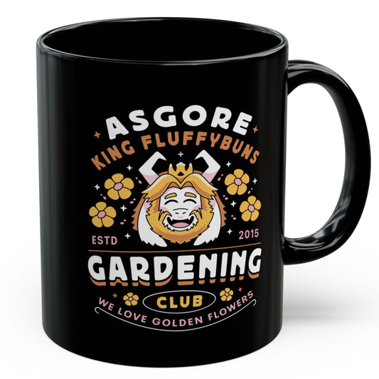 Asgore Gardening Club Black Mug