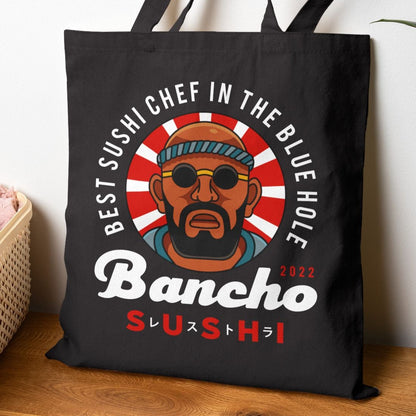 Bancho Sushi Emblem Cotton Canvas Tote Bag